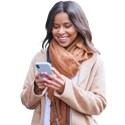Woman on phone