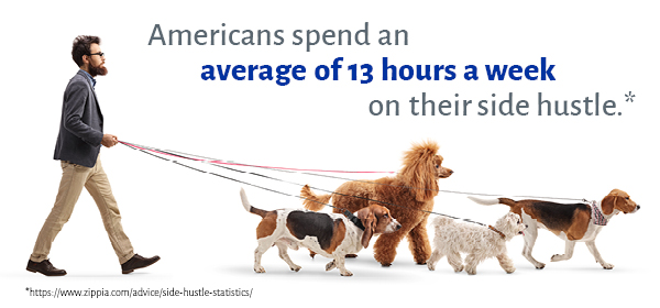Americans spend an average of 13 hours a week on their side hustle*