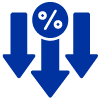 Lower rate icon