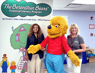 MHV employees with brother bear
