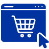 Online shopping icon