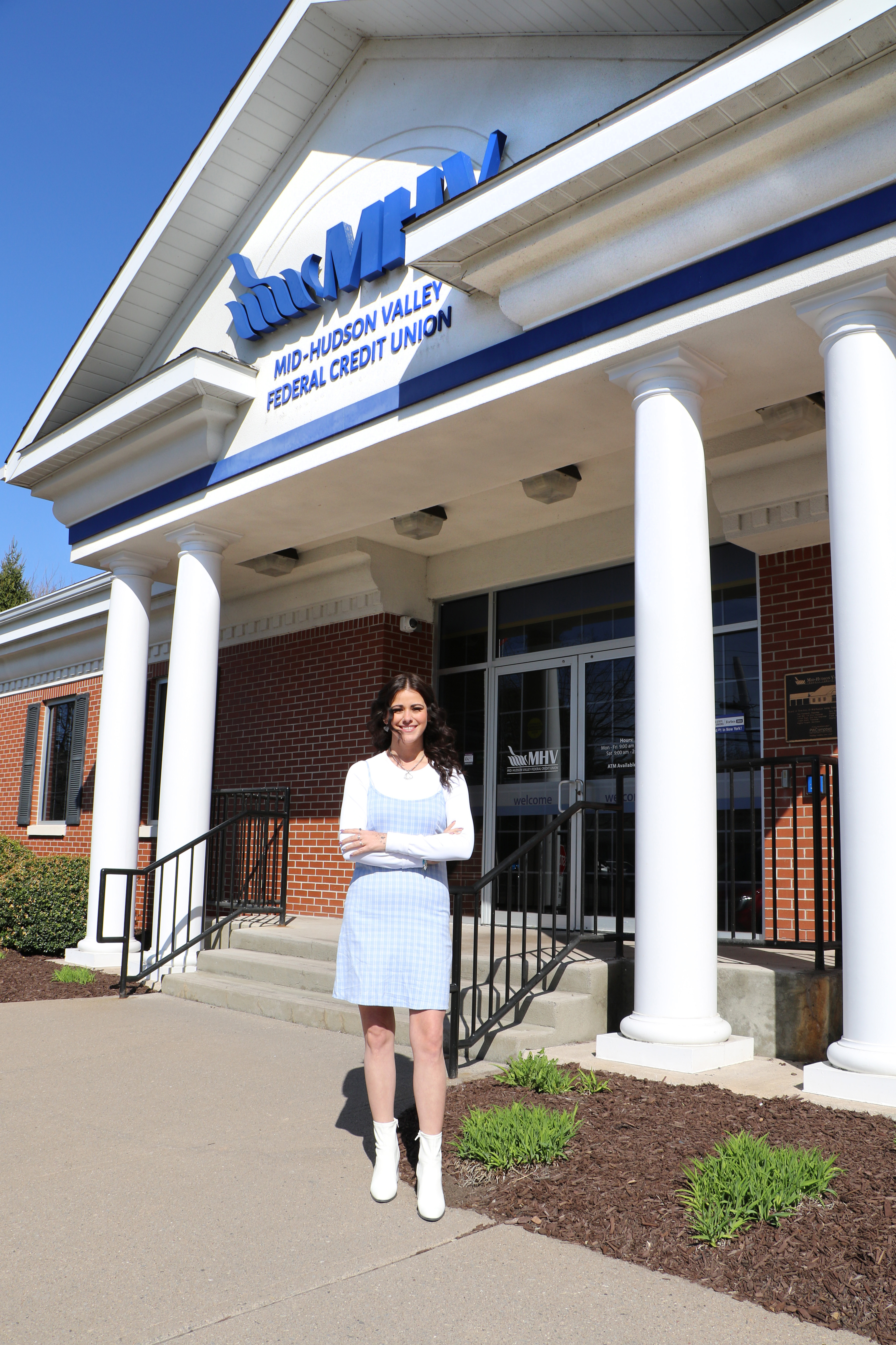 Victoria outside the Saugerties Branch