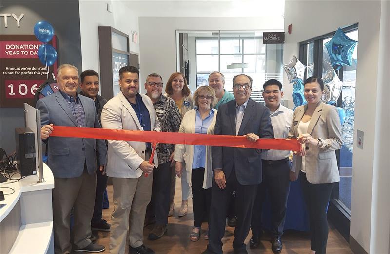 Roger accompanied by Peekskill Branch Staff, Elected Officials and Community Leaders for the Peekskill Branch's One Year Anniversary.