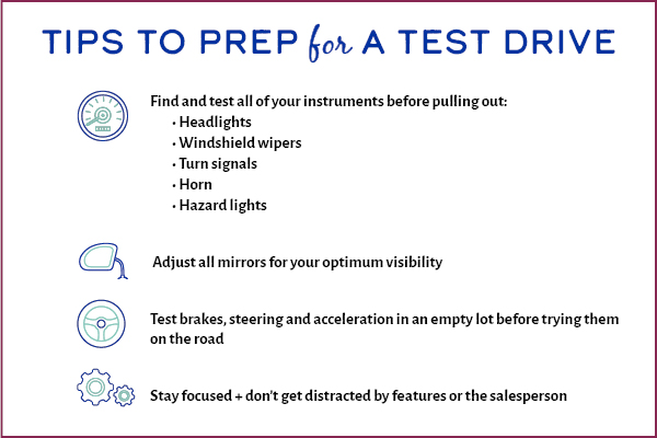 Test drive tips