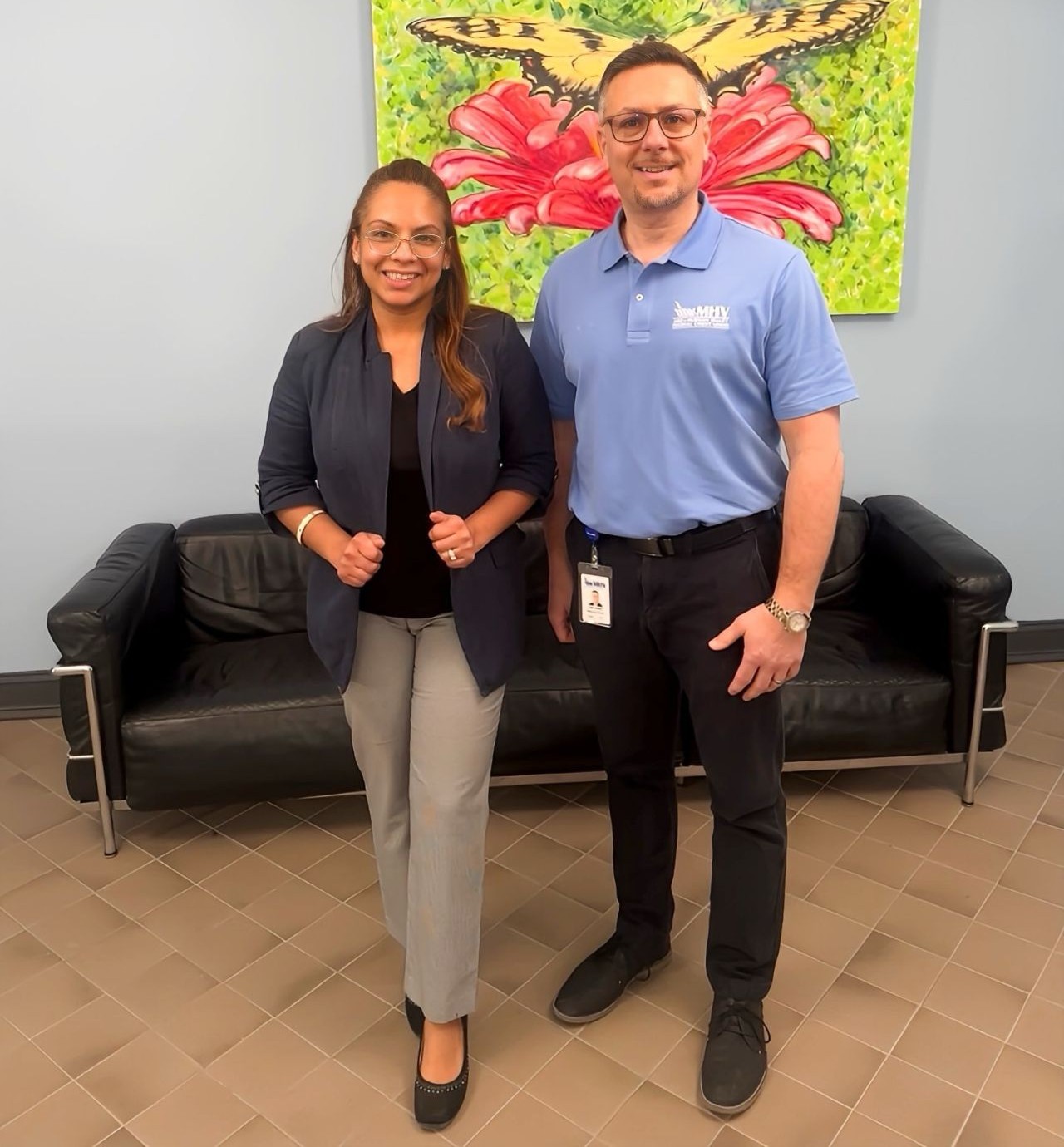 Peter with Melissa Colon