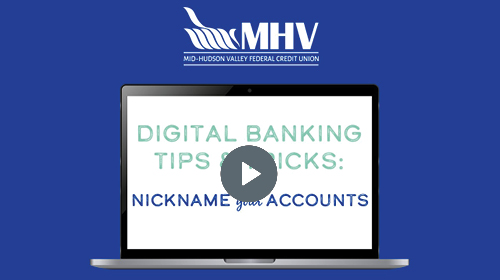 Nickname your accounts