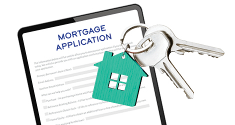 Mortgage application with keys